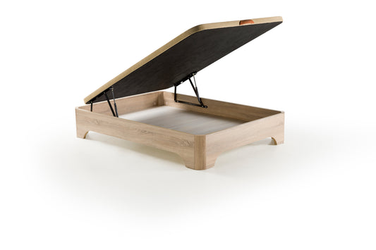 Canapé de elevado STYLE color ROBLE CAMBRIAN. Apto para robot de limpieza.